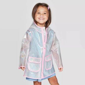 Toddler Girls' Sparkle Rain Coat - Cat & Jack™